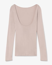 Meg Top - Ribbed Silk Jersey :: Blush | MM LaFleur