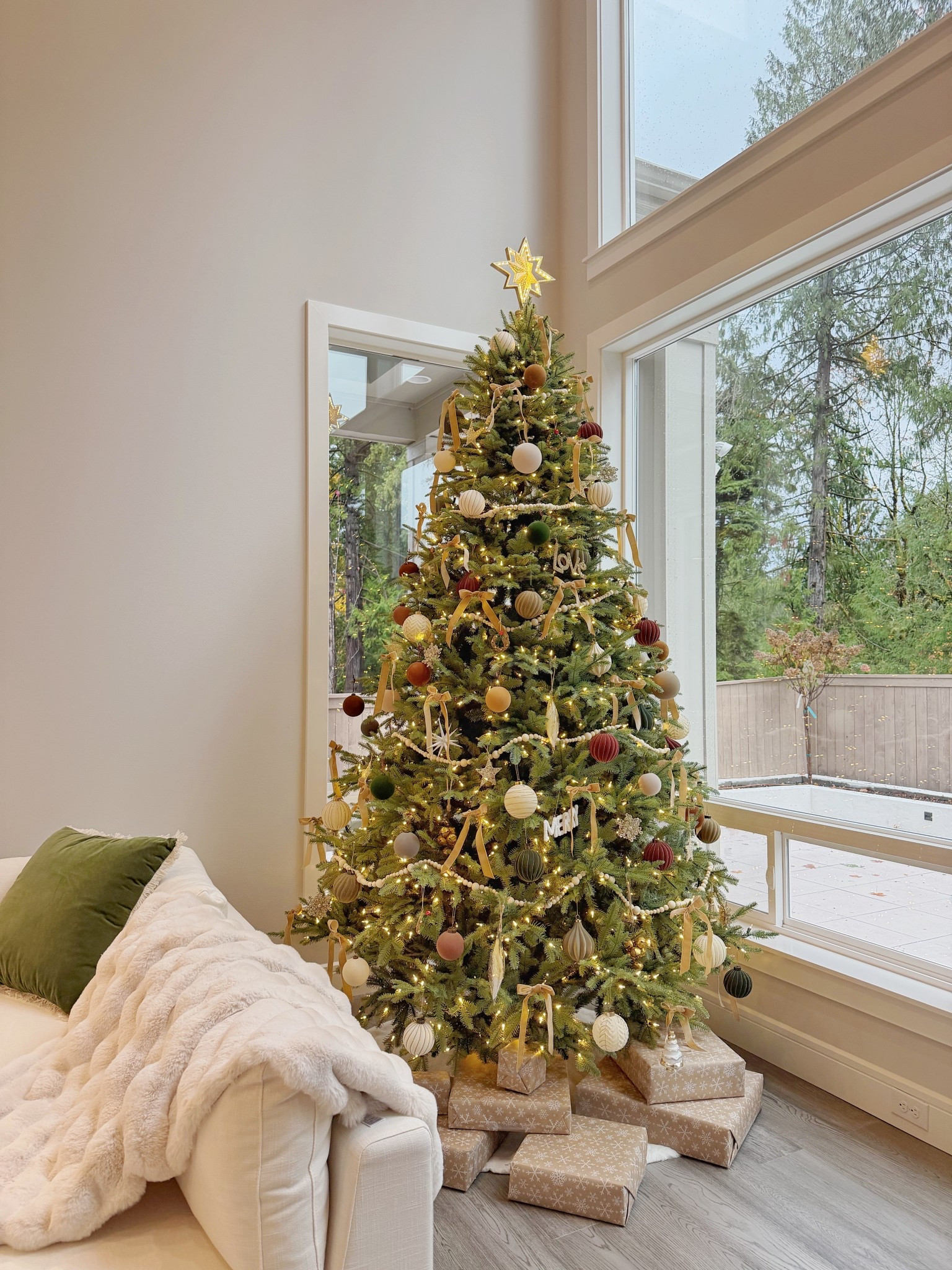 Our 9ft Balsam Hill Christmas tree is officially up 🎄✨
This year’s look: Studio McGee–inspired neutrals with gold and velvet accents.
DIY velvet bows, Target x Studio McGee ornaments, and a few collected treasures make this my favorite tree yet.
Linked everything from ornaments to ribbon on LTK 💛 #holidayhomedecor #targetfinds

#LTKSeasonal #LTKHome #LTKHoliday