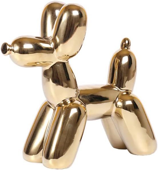 Balloon Dog Statue Deco, BOPART Ceramic Small Animal Figurines Accent Home Decor Sculpture Orname... | Amazon (US)