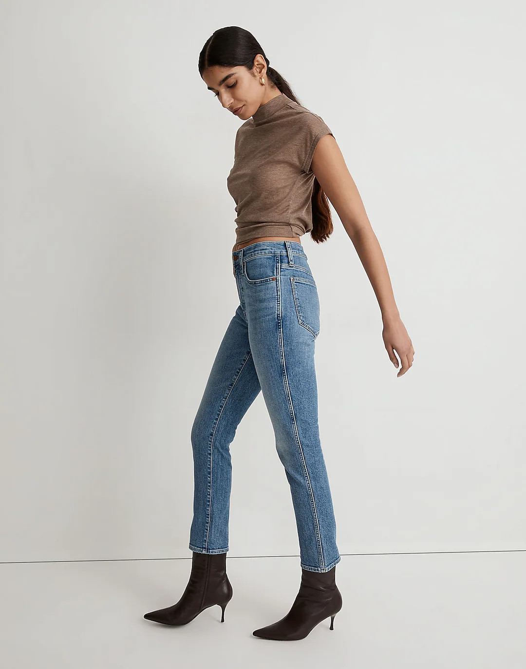 Petite Mid-Rise Stovepipe Jeans in Calliston Wash | Madewell