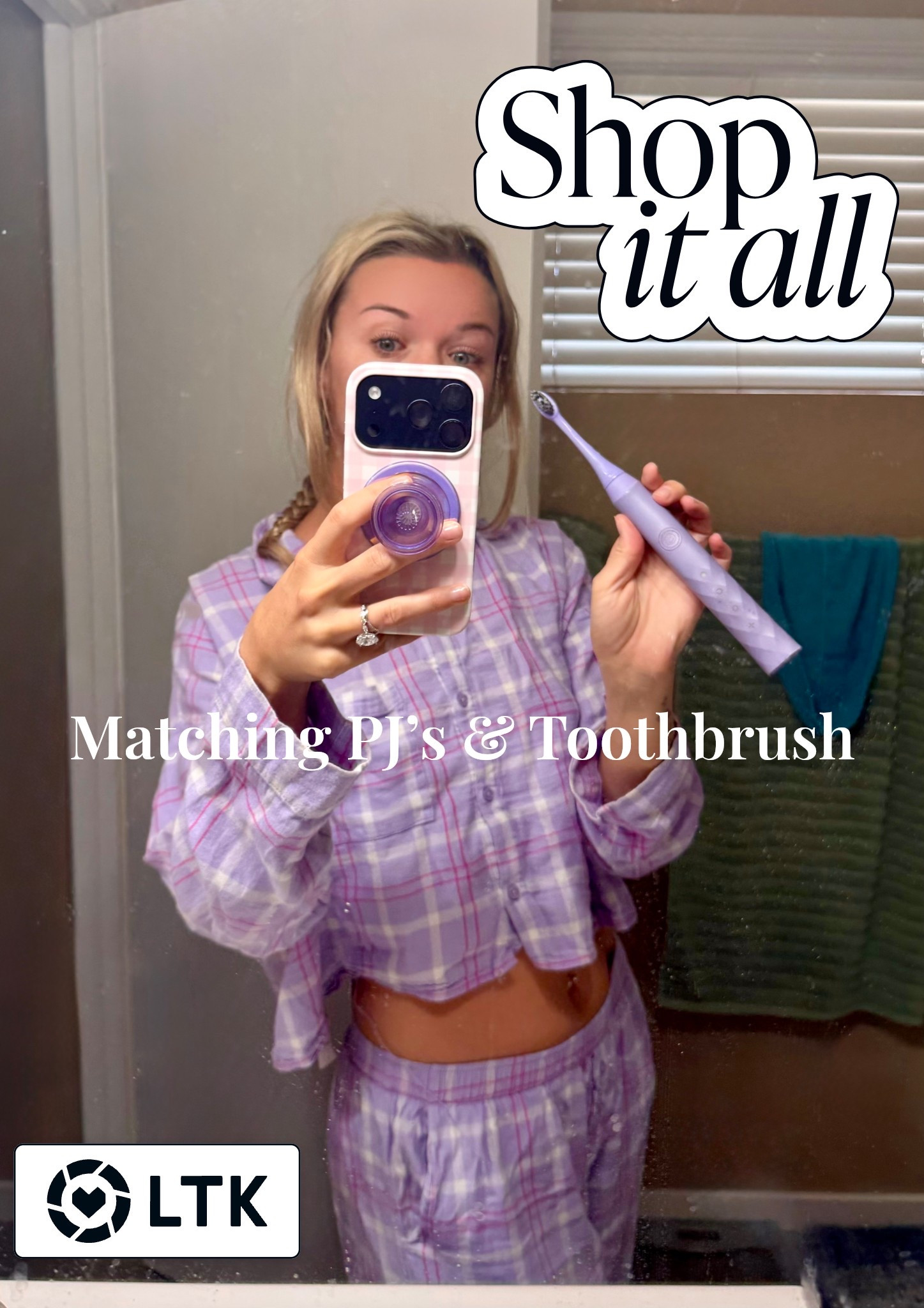 I love matching, even in the mornings 

#LTKvlog #LTKgrwm #LTKTravel