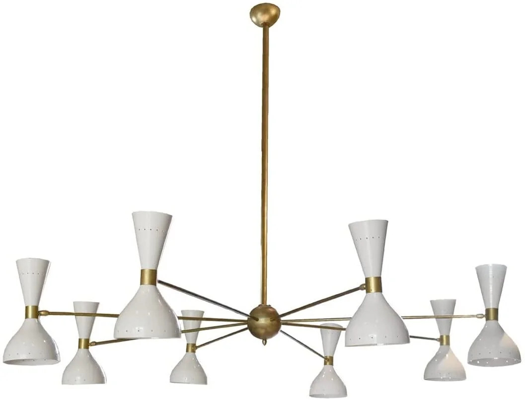 Huge Italian Chandelier Style Stilnovo Mid Century 8 Arms/16 Bulb Socket Sputnik Ceiling Lights (... | Walmart (US)