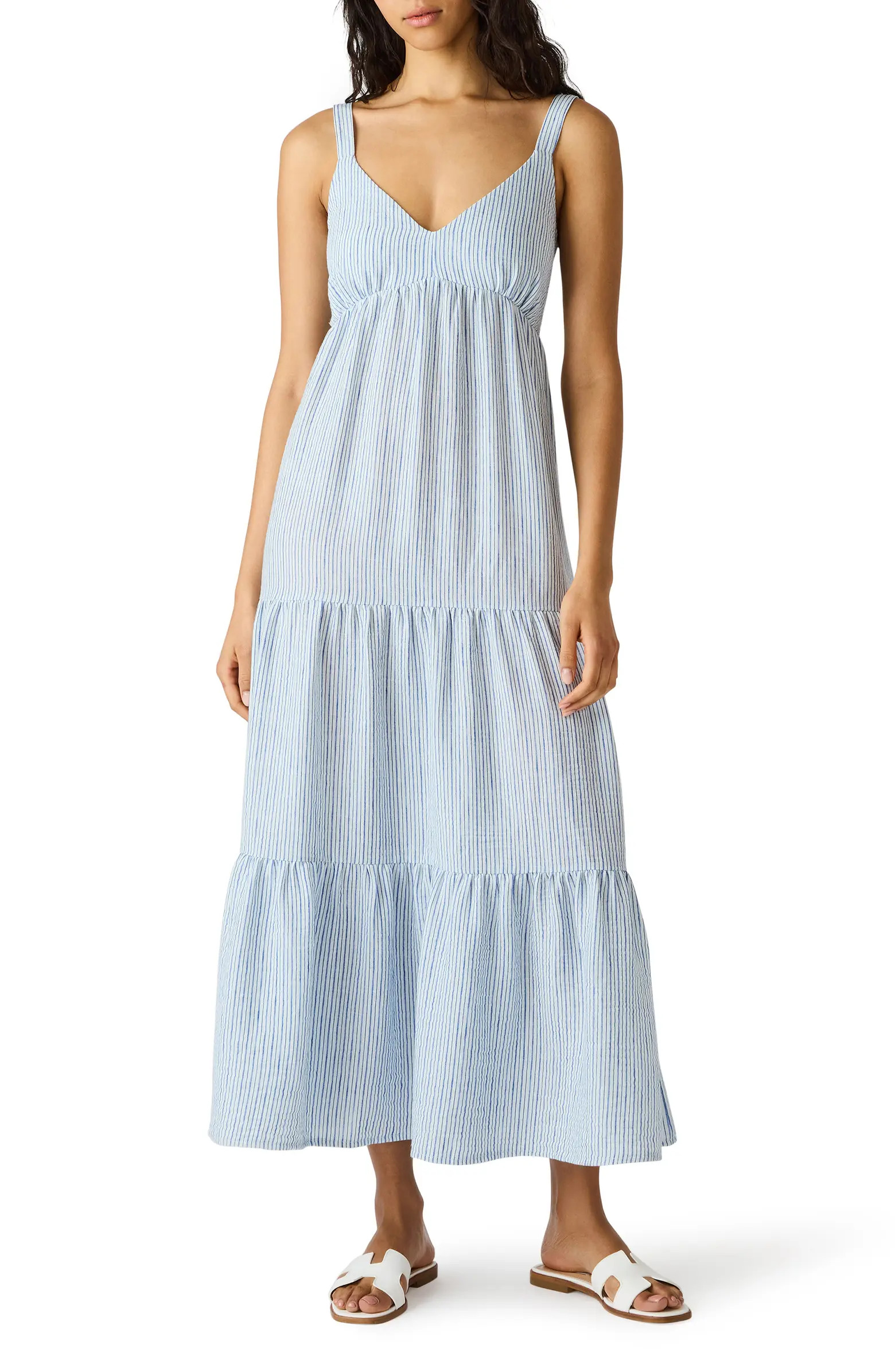 Steve Madden Elianna Stripe Tiered Sundress | Nordstrom | Nordstrom