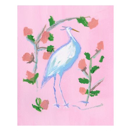 Chinoiserie pink and white Egret print, framed or unframed.

#LTKhome #LTKsalealert #LTKfindsunder100