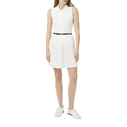 Lacoste Women's Short Pleated Skirt, Flour, X-Small | Amazon (US)
