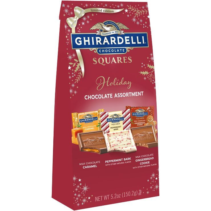Ghirardelli Christmas Limited Edition Assorted Squares Bag - 5.2oz | Target