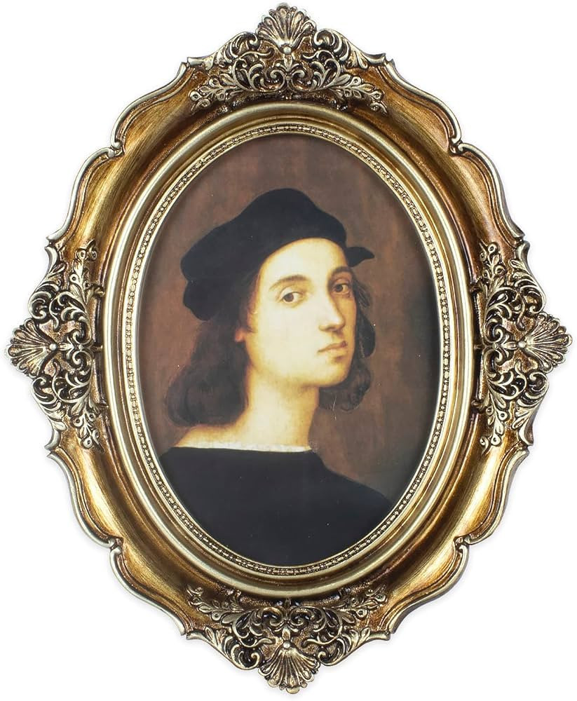 Bellglee Vintage Oval Picture Frame 5x7 Inch, Bronze Gold Antique Old Photo Frames with Glass Fro... | Amazon (US)