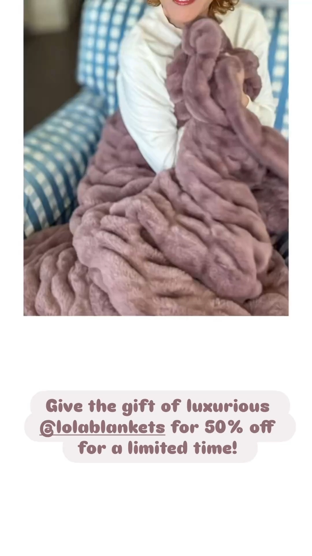 Don’t sleep on this Lola Blanket sale! (But you’ll want to sleep on this blanket!) Use code EMPTYNEST50 for 50% off!

A great gift for mom or for yourself!

#LTKMothersDay #LTKOver40 #LTKselfcare