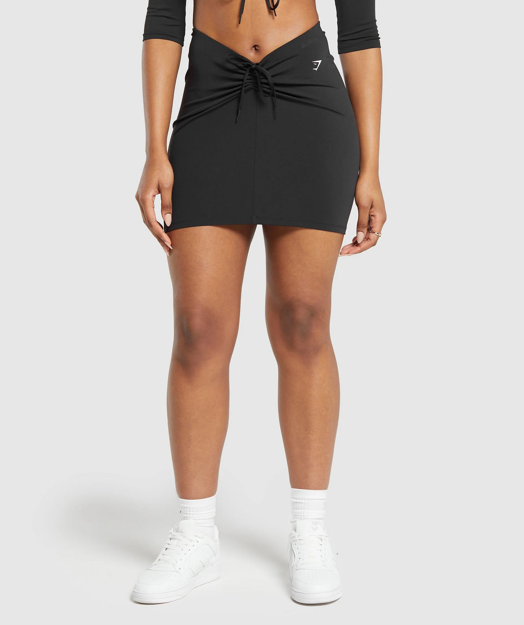 Gymshark Ruche Skirt - Black | Gymshark US