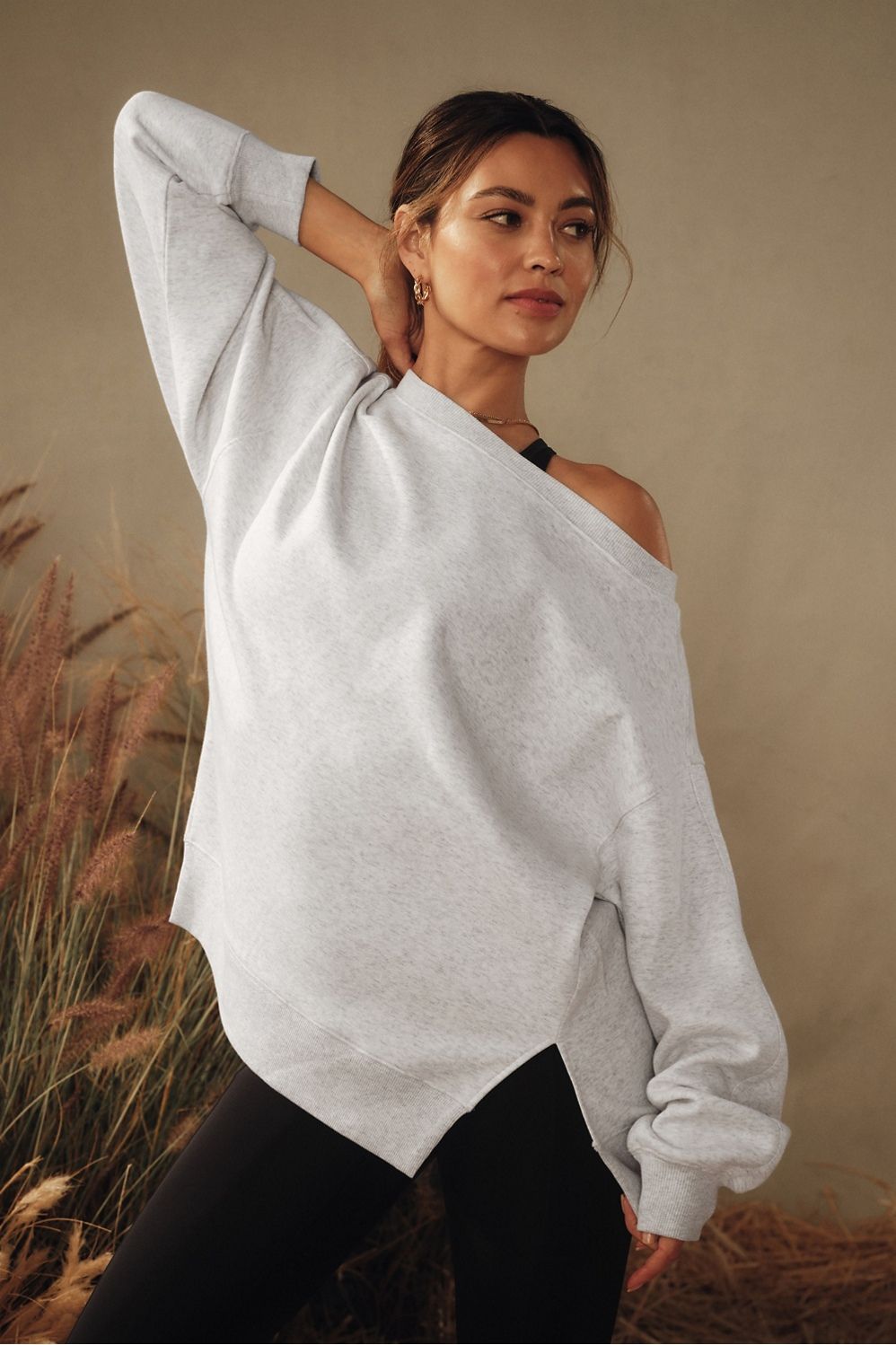 Cozy Fleece Oversized Sweatshirt | Fabletics - North America