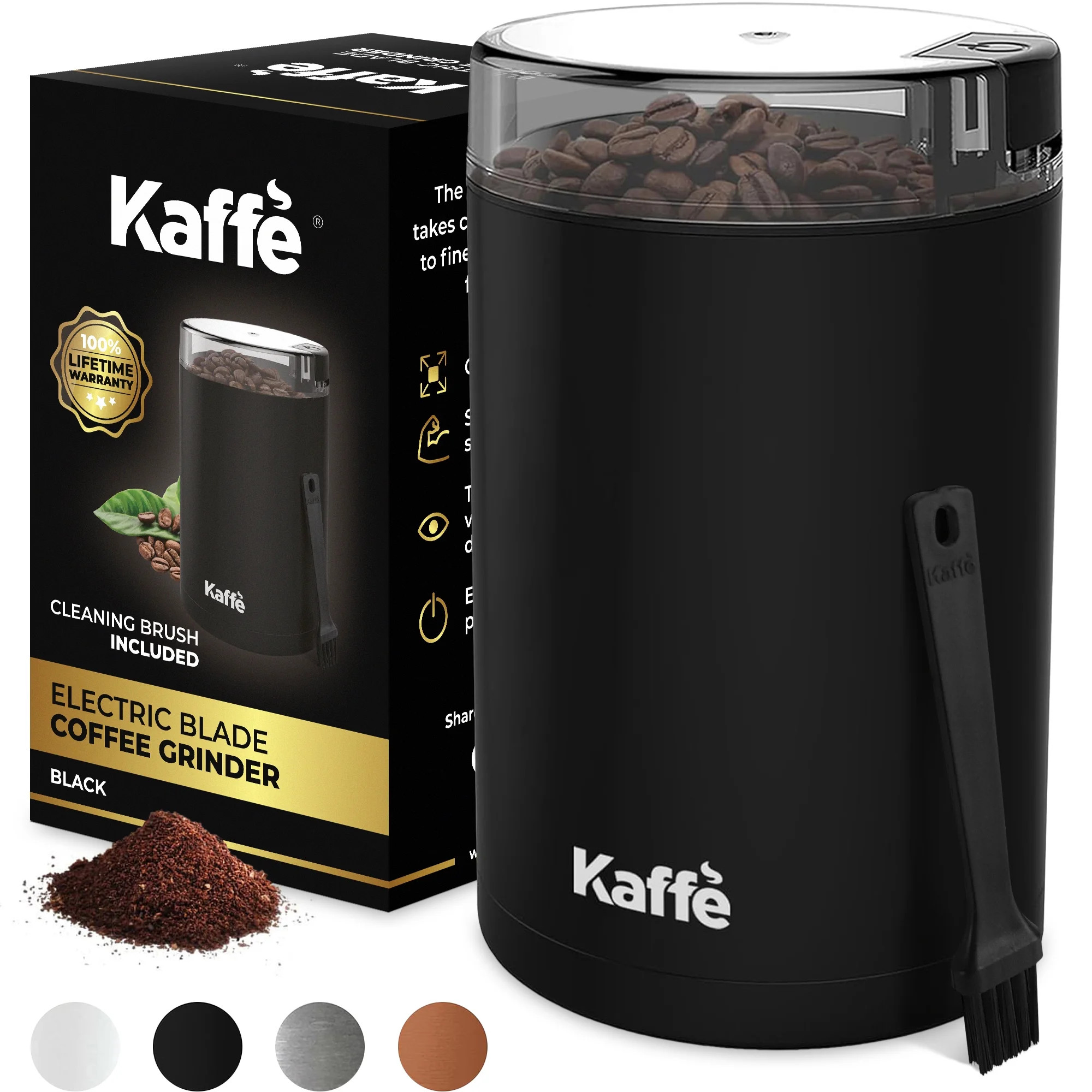 Kaffe Coffee Grinder Electric (3.5oz/14 Cup) , Best Coffee Grinders Reduced Price w Free Cleaning... | Walmart (US)