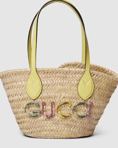 Gucci
MINI STRAW TOTE WITH GUCCI LOGO

Inspired by the summer spirit and beach clubs on the Italian coast, this item is part of Gucci Lido. The House's straw accessories shed new light on the traditional material in vibrant colors and iconic motifs. This mini tote bag features yellow leather straps across a natural base. The name of the House appears as a multicolored Plexiglas detail in keeping with the warm weather feel

#LTKItBag #LTKStyleTip #LTKWorkwear