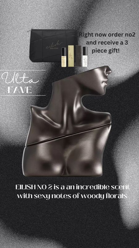 Eilish no2 is the most incredible sexy woody floral scent! Available @ulta and this particular one currently has a free 3pc set with purchase. 

#LTKbeauty