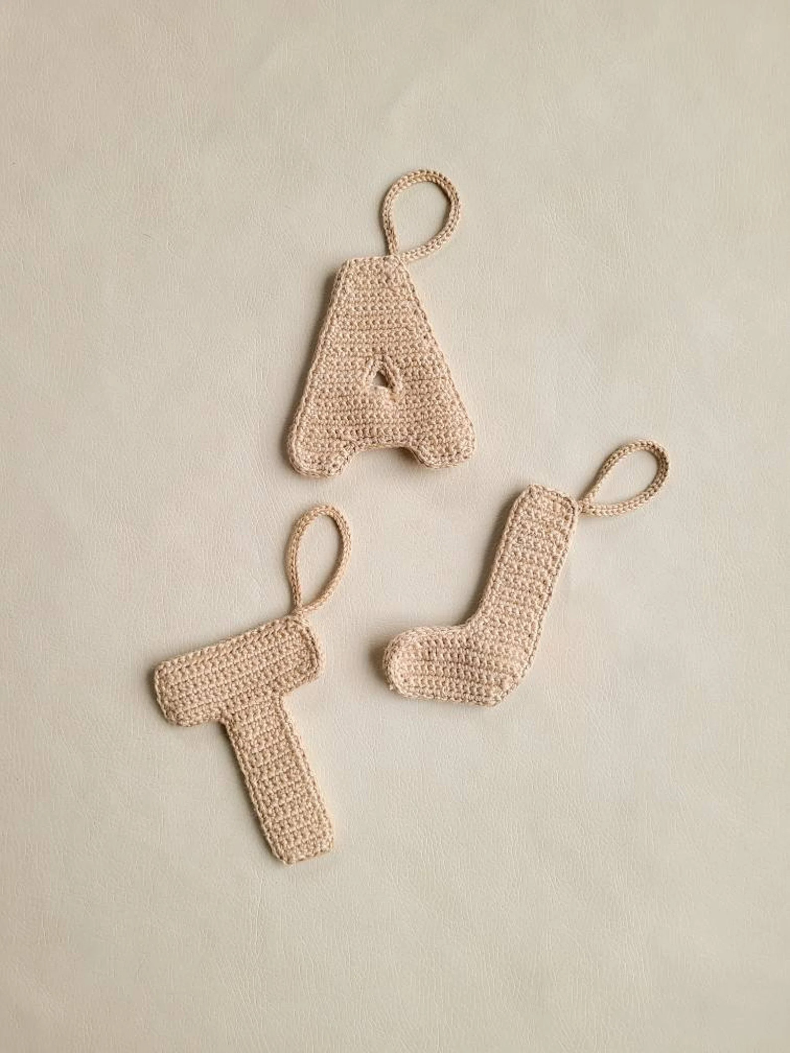 Crochet Initial Ornament  Stocking Hanger  Home Decor  Tag | Etsy | Etsy (US)