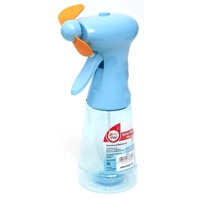 Play Day Water Mist Fan - Single Blue Color Mist Fan - Great for Cooling during Hot Days | Walmart (US)