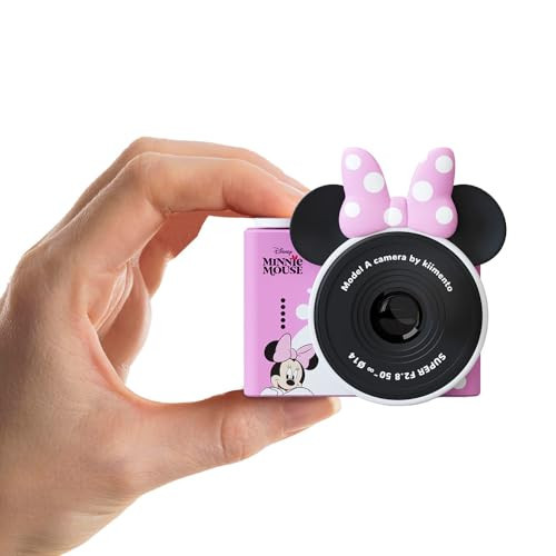 Minnie Mouse Official Licensed Kids Digital Camera & Video Camcorder with Handmade Strap, Selfie Dual Lens, 32GB SD Card, Gift for Girls Ages 3+ (Model A) by kiimento | Amazon (US)