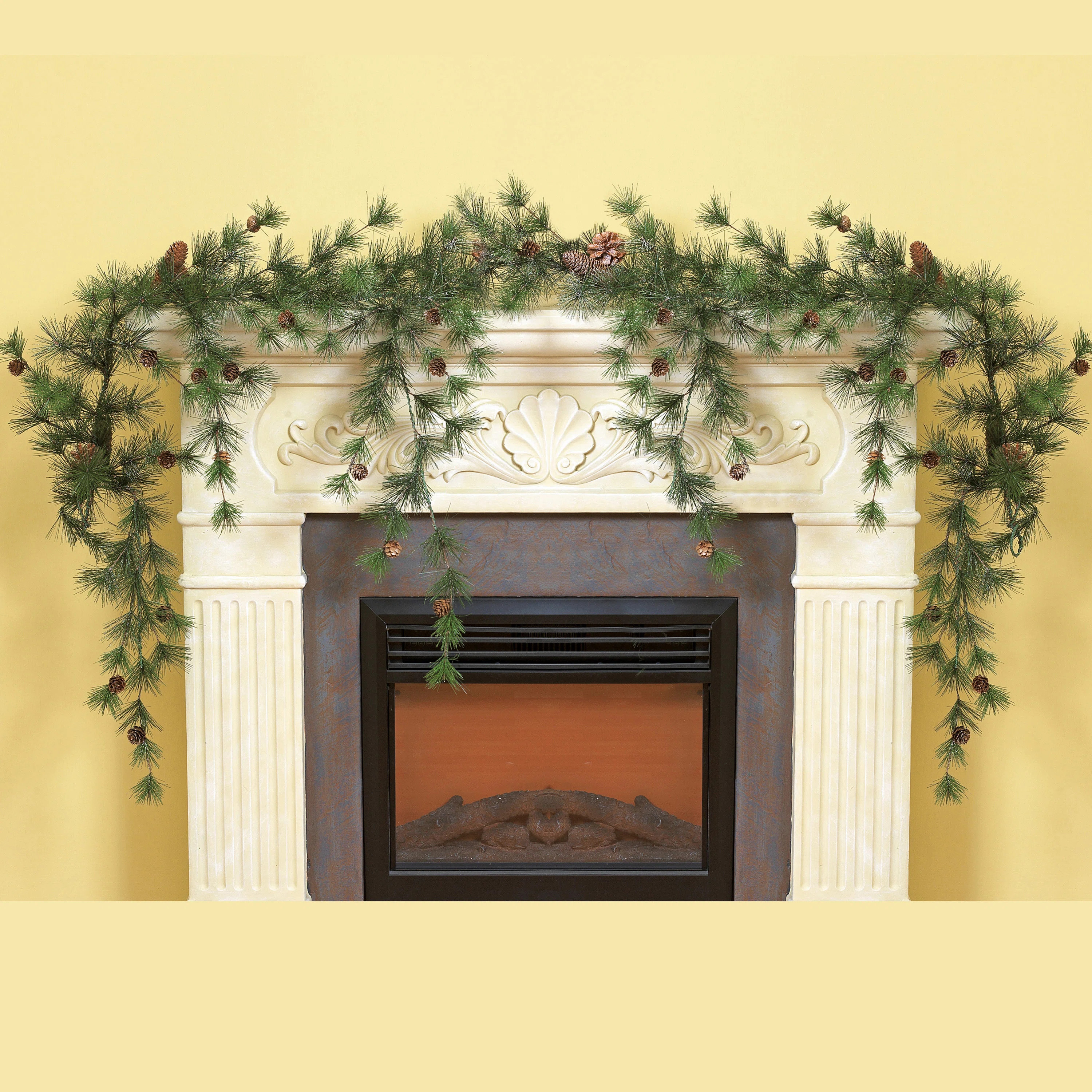 Gerson International Snowy Ming Pine Garland & Reviews | Wayfair | Wayfair North America