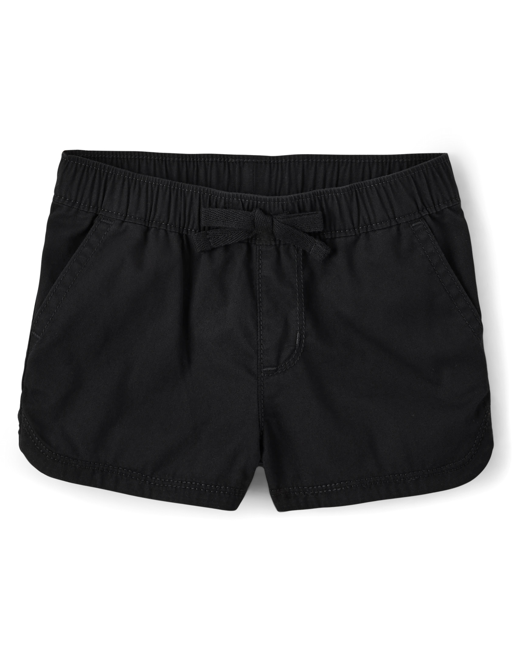 Baby And Toddler Girls Twill Pull On Shorts - black | The Children's Place