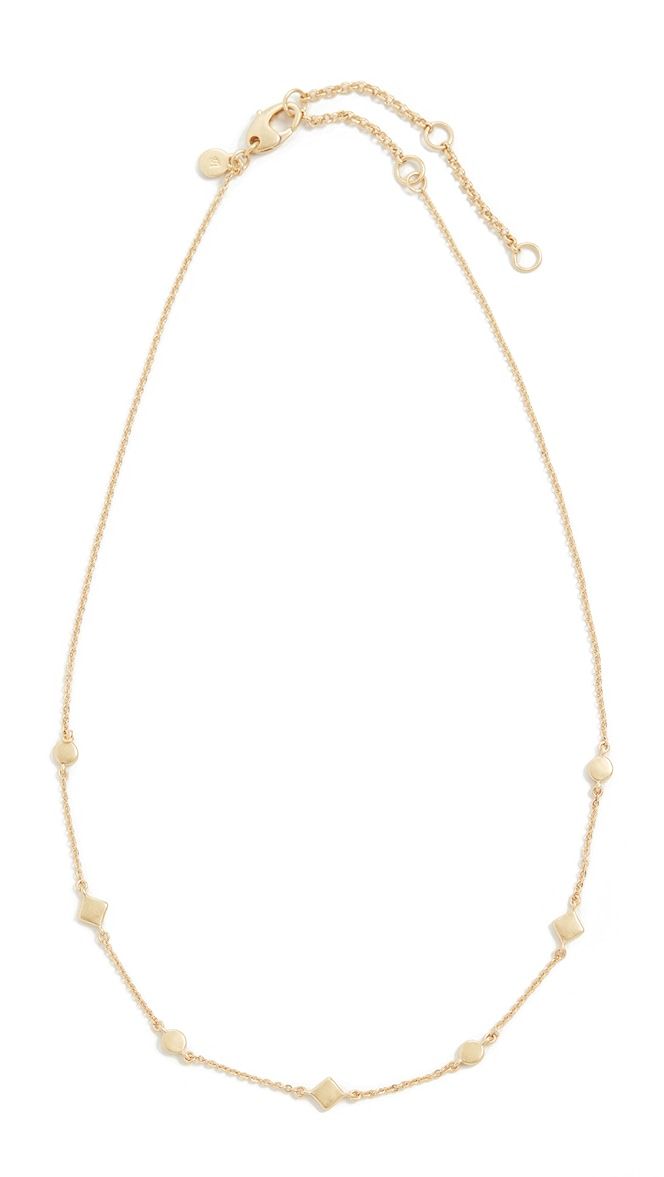 Mixed Shape Station Chain Necklace | Shopbop