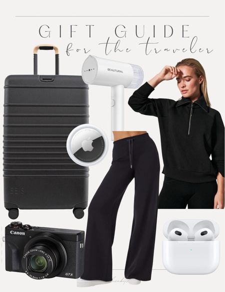 Gift guide for the traveler! Luggage, camera, air tag, Spanx, air pods and travel hand held steamer. 

#LTKHoliday #LTKGiftGuide #LTKCyberWeek