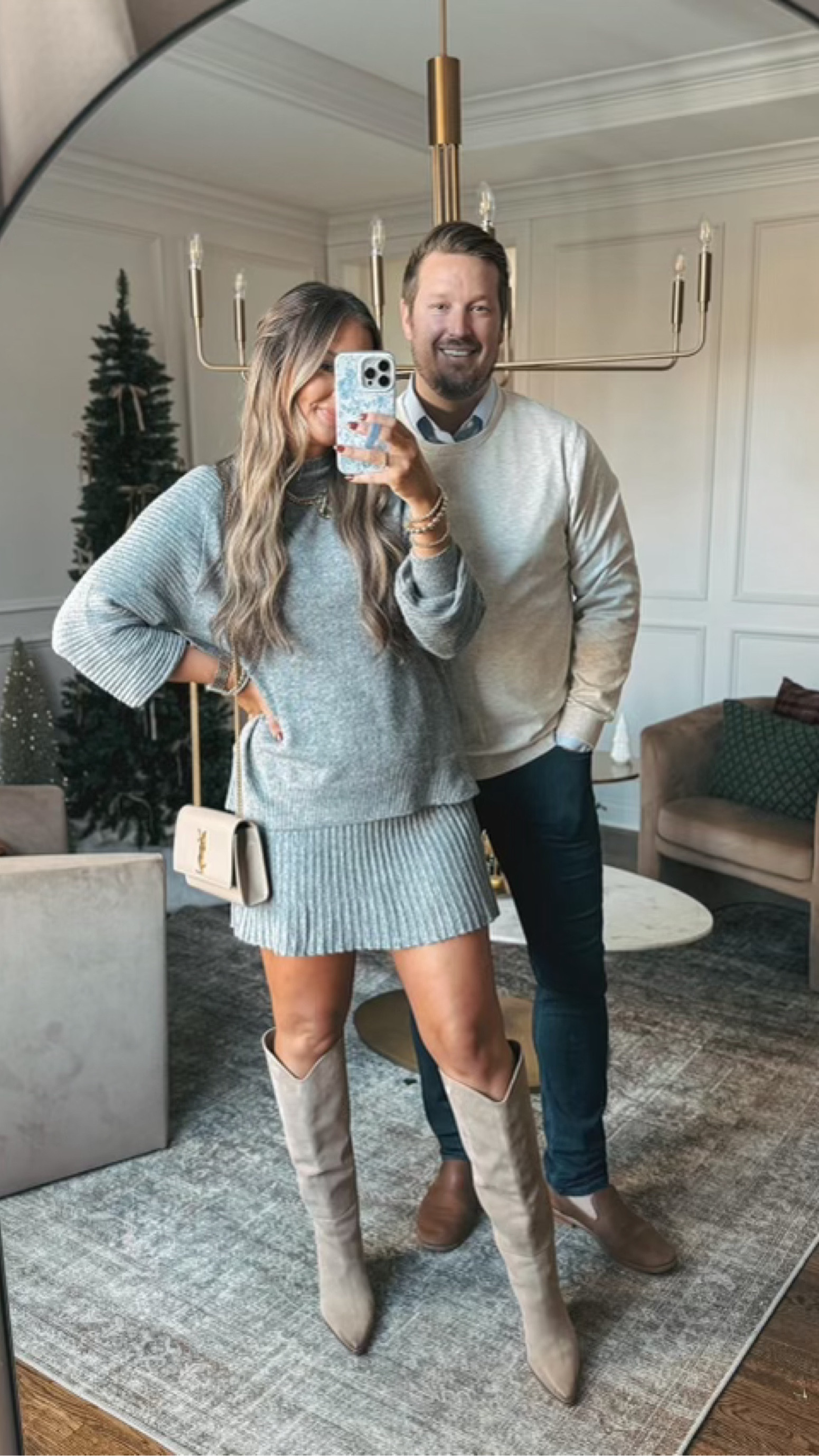 This two piece sweater and skirt set from Amazon was a huge hit this month. I wore the set with boots for the perfect date night outfit!

#LTKStyleTip #LTKHoliday #LTKParties