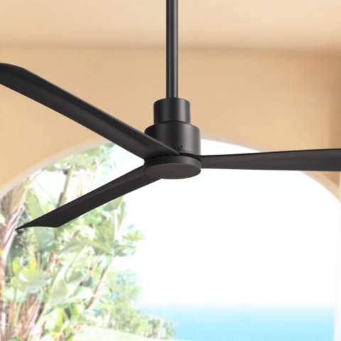 52" Minka Aire Simple Coal Finish Wet Ceiling Fan - #60N84 | Lamps Plus | LampsPlus.com