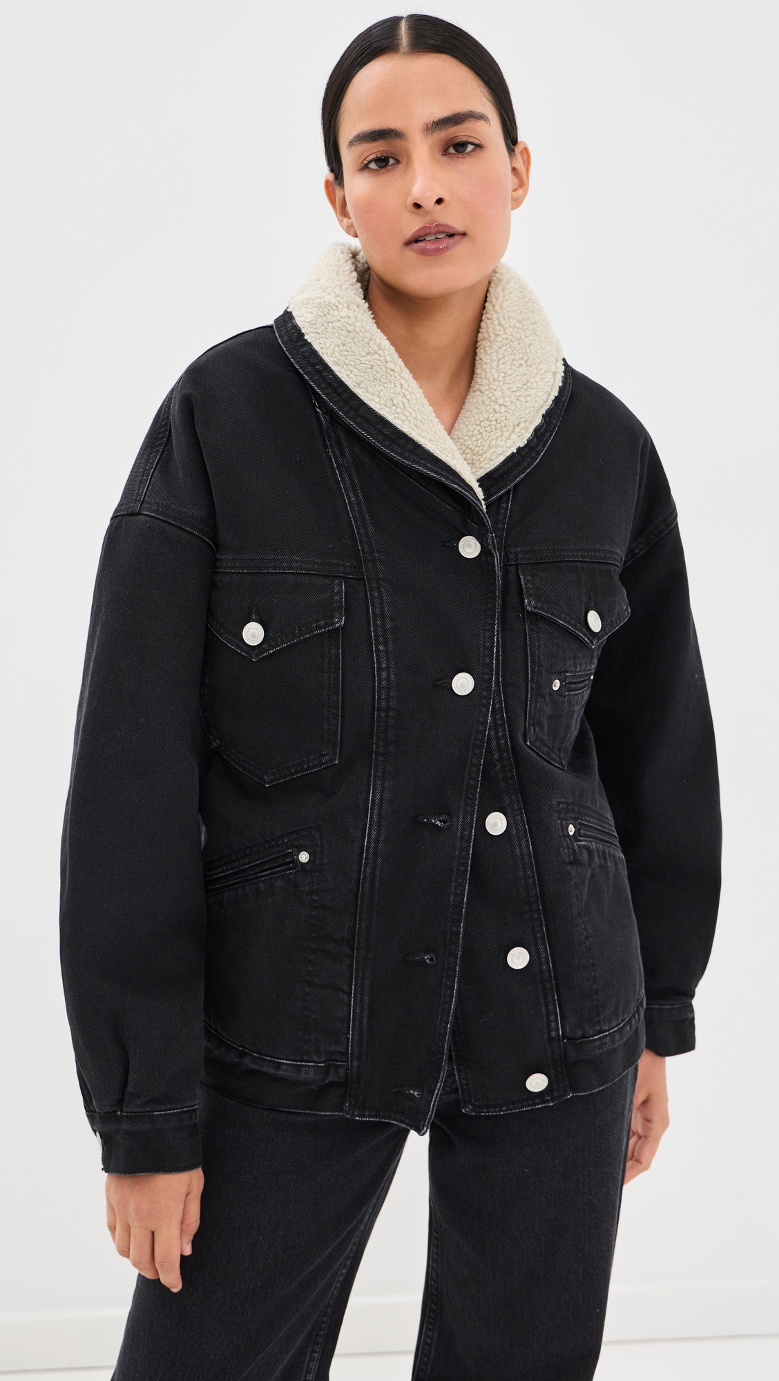 Isabel Marant Pimia Jacket Faded Black 40 | Shopbop