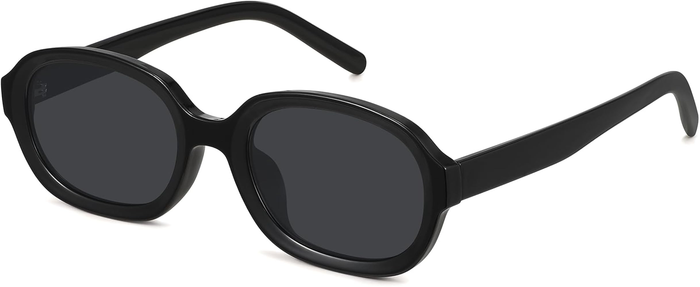 WOWSUN Retro Square Sunglasses for Women Men Trendy Thick Frame Shades Vintage Fashion Rectangle ... | Amazon (US)