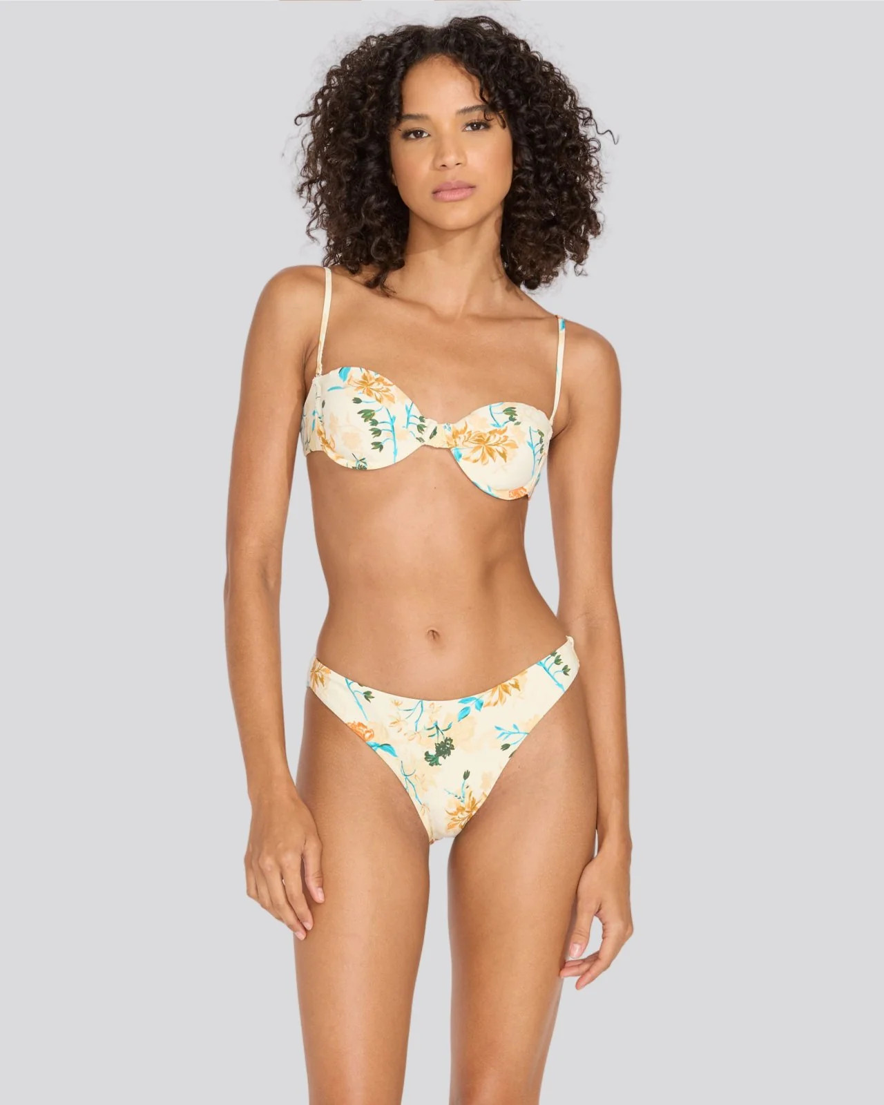 The Maisie Bikini Top in Brule Multi Floral | Solid & Striped