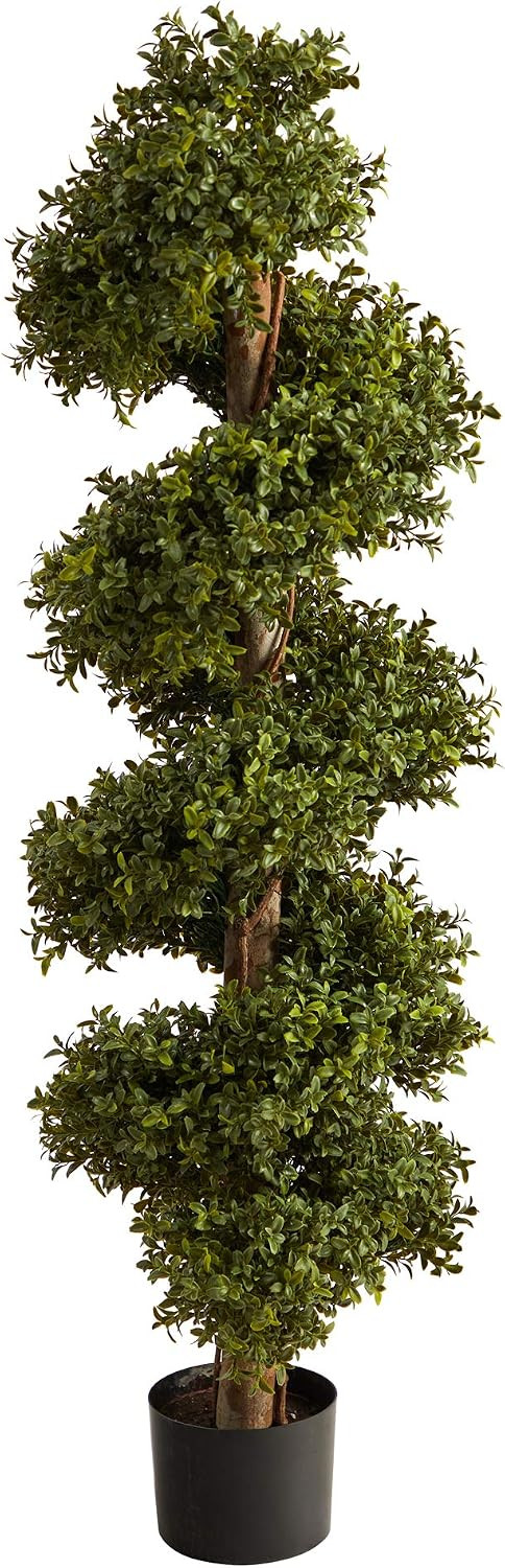 46in. Boxwood Spiral Topiary Artificial Tree | Amazon (US)