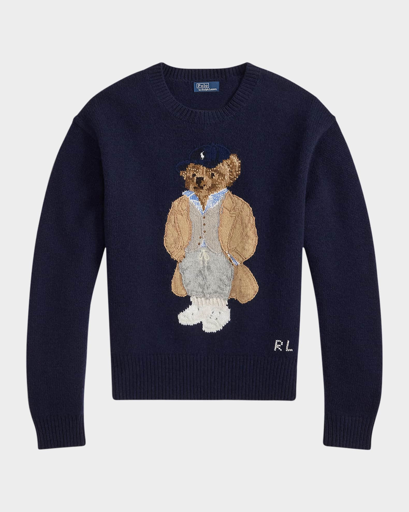 Polo Bear Wool-Cashmere-Blend Sweater | Neiman Marcus