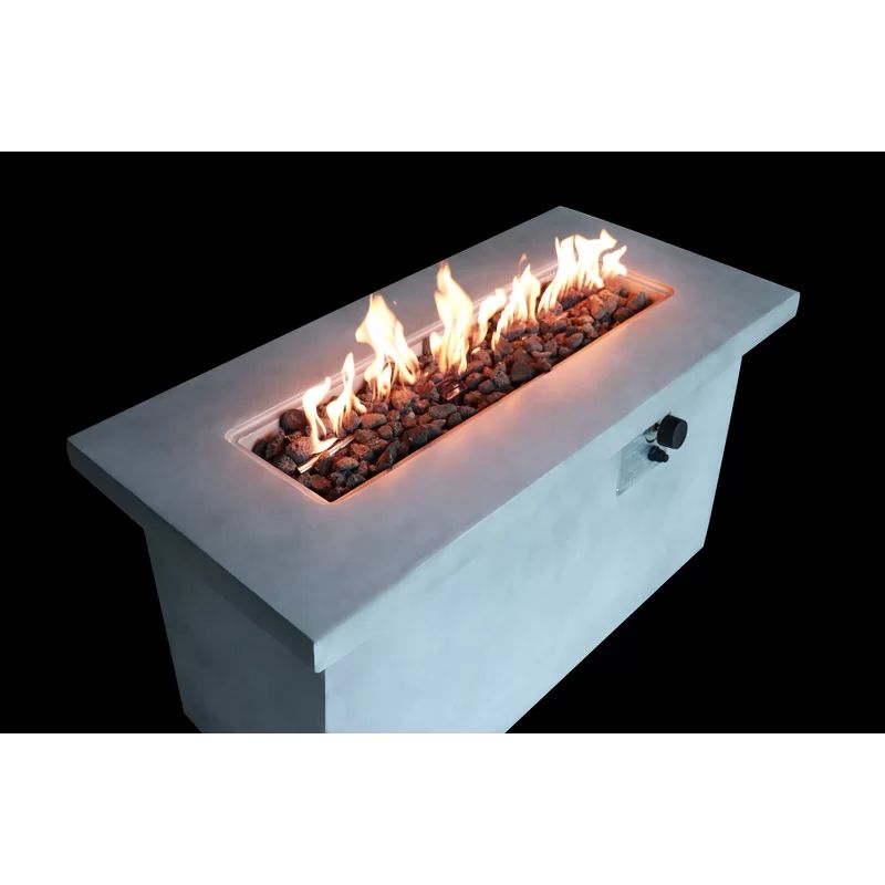 Aly 24'' H Concrete Outdoor Fire Pit Table | Wayfair North America