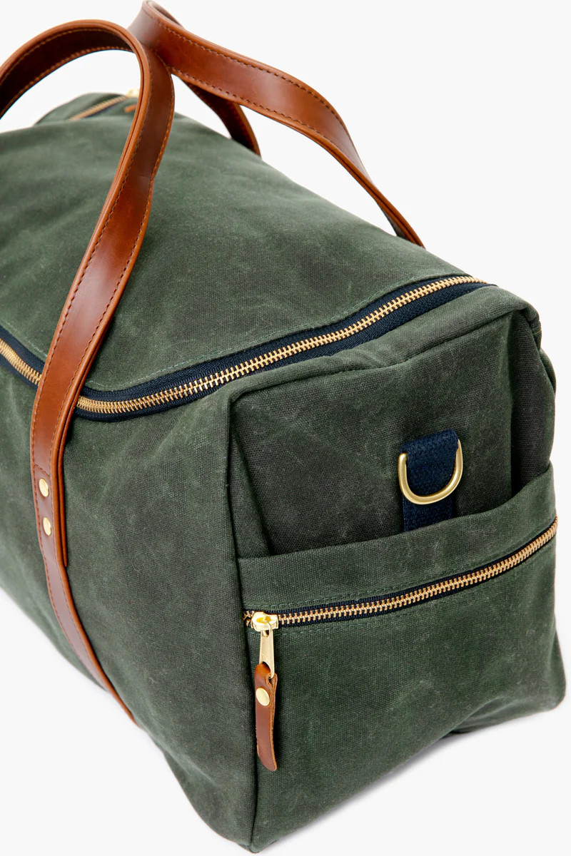 Hunter Green Waxed Canvas Heritage Commuter Duffel | Tuckernuck (US)