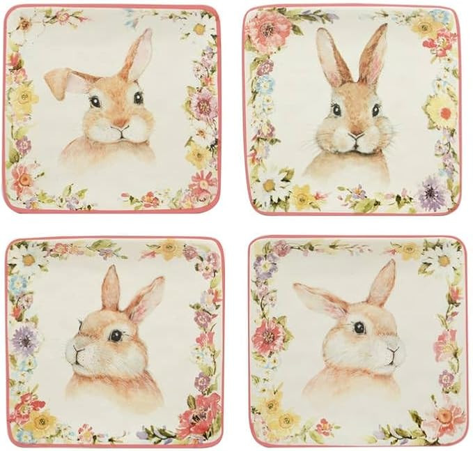 Certified International Easter Garden Canapé Plates, Set of 4, 6-Inch Ceramic Plates by Susan Wi... | Amazon (US)