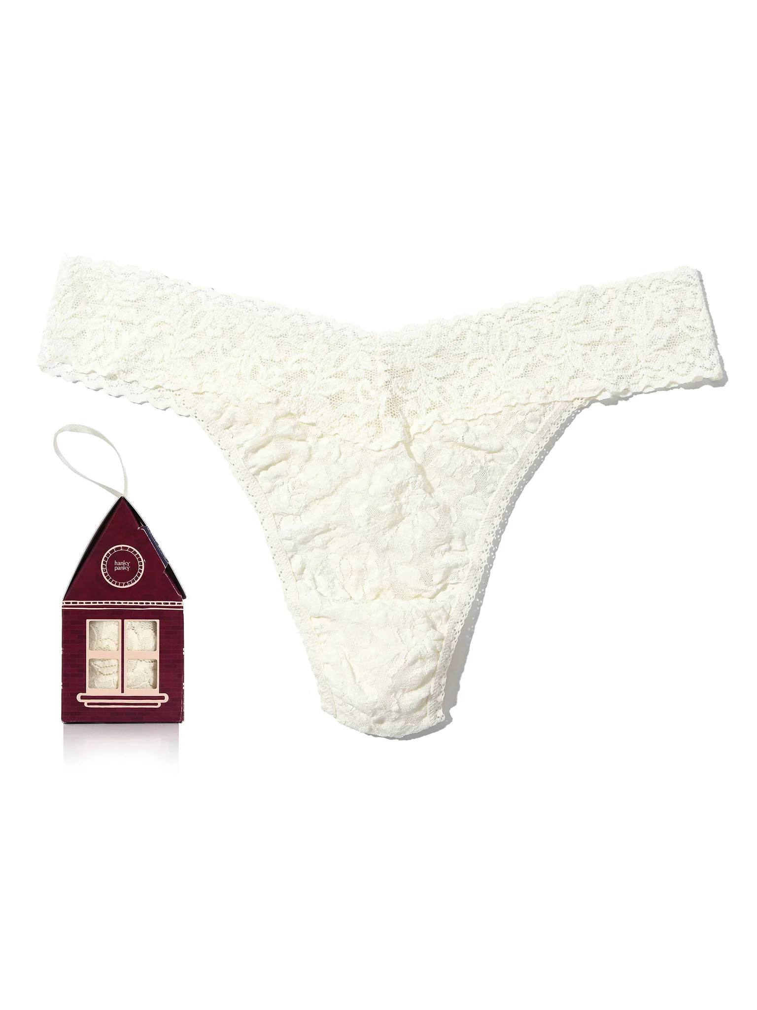 Signature Lace® Original Rise Gingerbread House Pack Marshmallow | Hanky Panky