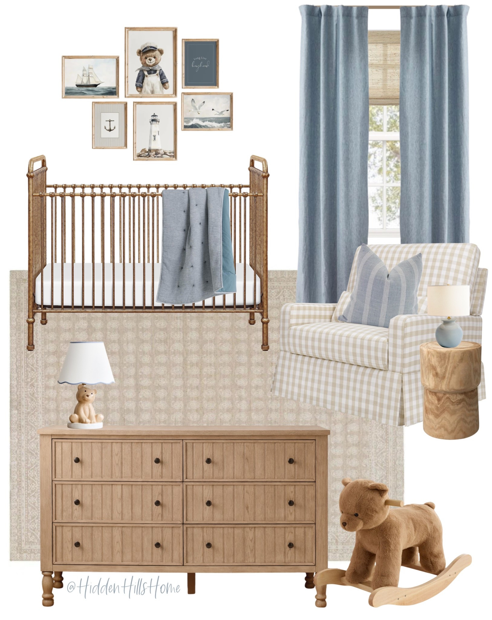 Nursery decor mood board, nursery design, baby boy room, crib, nautical nursery, coastal nursery decor ideas, baby room inspiration, glider

#LTKHome #LTKSaleAlert #LTKBaby