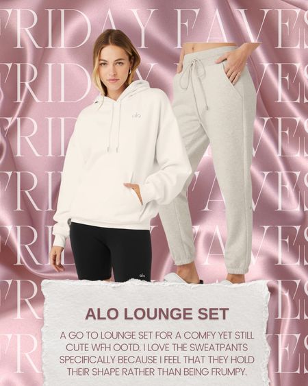 Love this ALO loungewear set for a cute athleisure outfit of the day! 

#LTKfit #LTKsalealert #LTKunder100