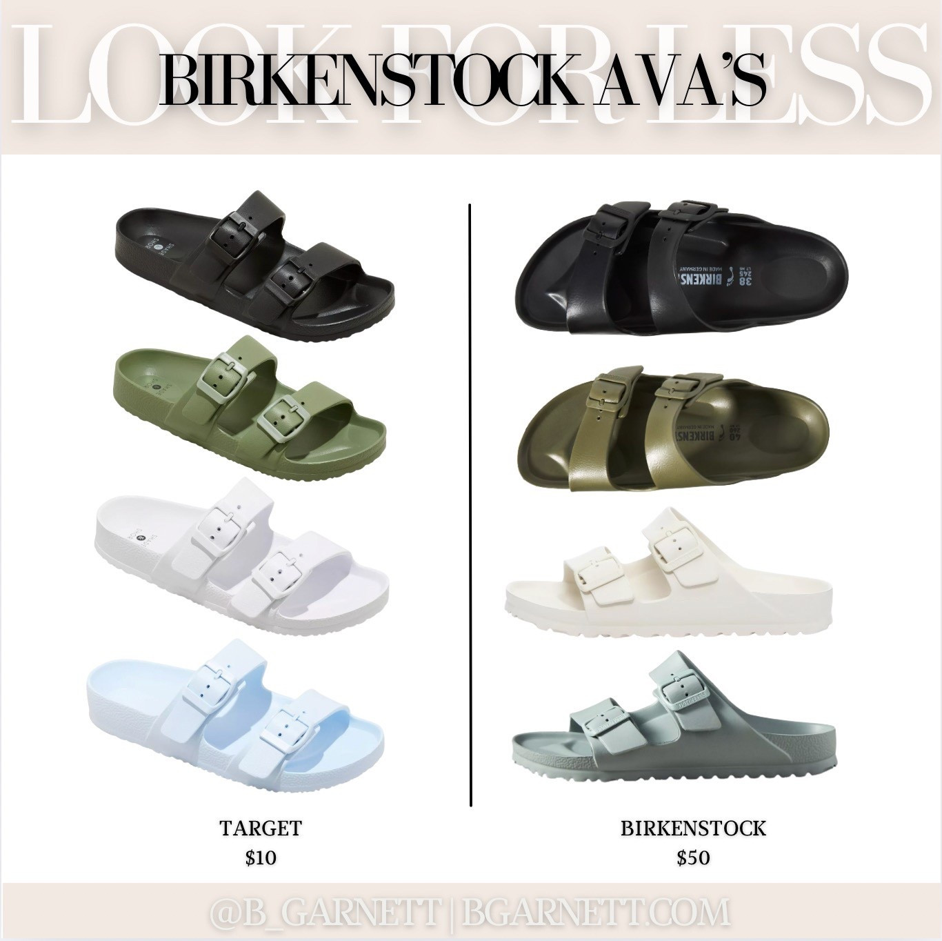 Get my favorite Birkenstock Ava’s (seriously, I have 7 pairs of these now) bit for a fifth of the price 

Summer sandals | rubber sandals | rain shoes | Birkenstocks | Birkenstock ava | pool shoes | vacation outfit | beach shoes 

#LTKFindsUnder50 #LTKShoeCrush #LTKStyleTip