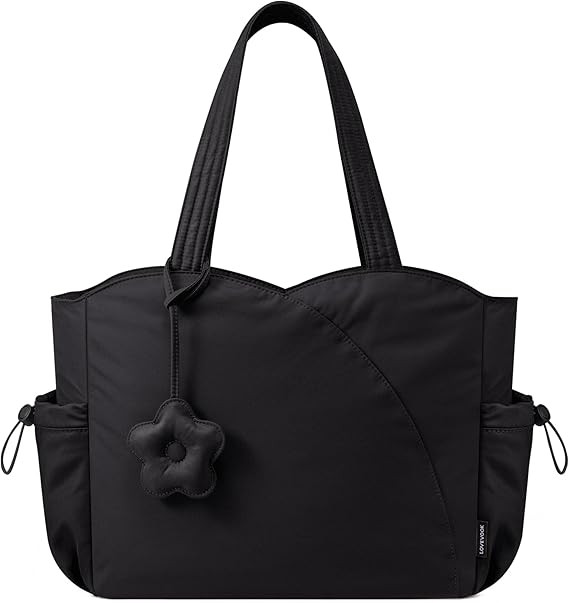 LOVEVOOK Tote Bag for Women, Puffer Work Bags with Zipper for Daily Travel College, Teacher Nurse... | Amazon (US)