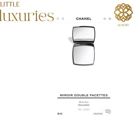 Little luxuries make life fun and this mirror by Chanel is the perfect gift for someone who has everything!

#LTKbeauty #LTKHoliday #LTKunder50