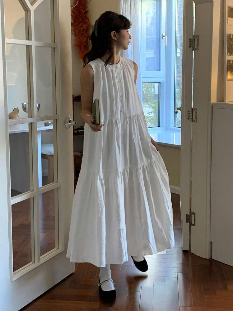 White Long Dress - Perfect for Summer! | SHEIN
