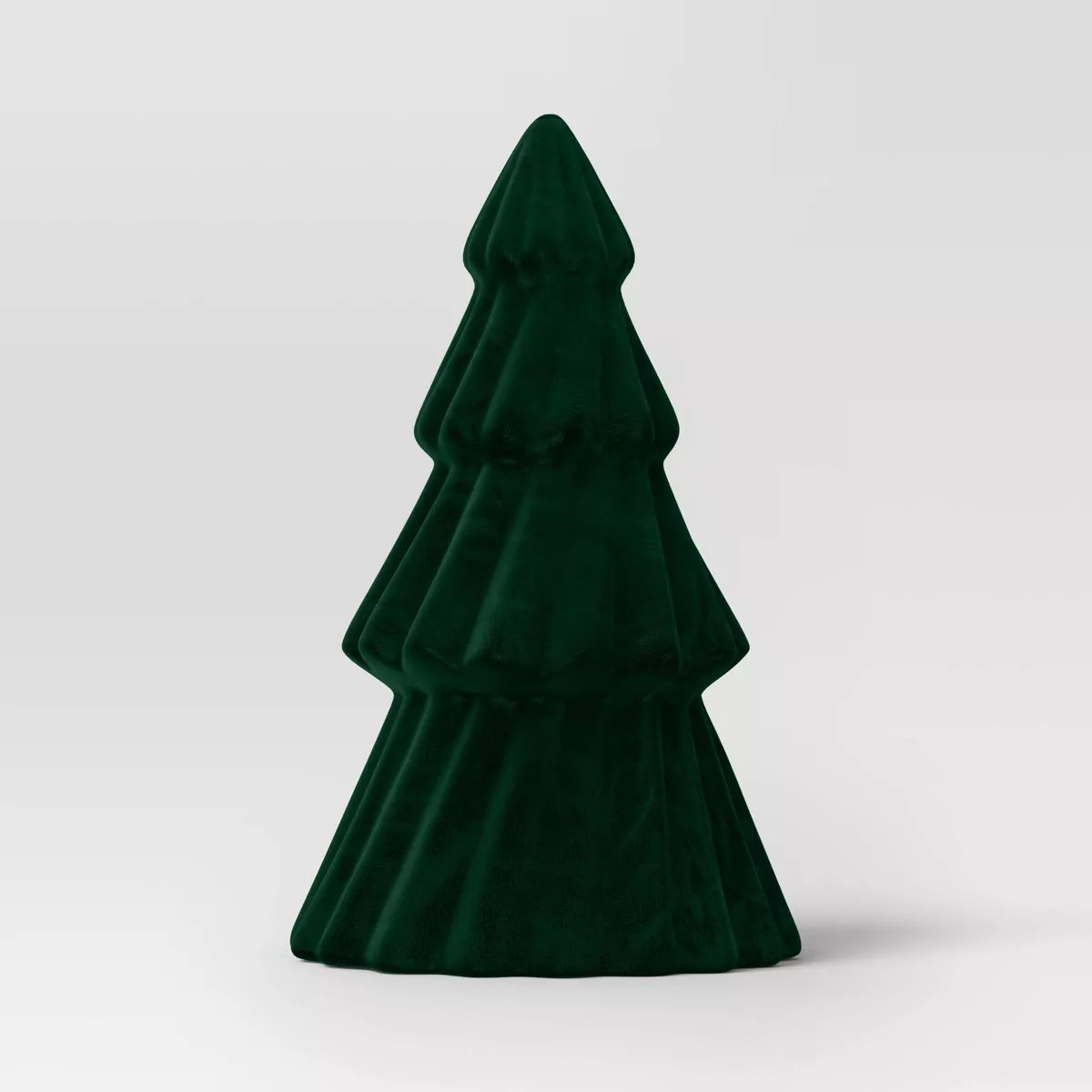 Flocked Ceramic Tree Christmas Sculpture - Wondershop™ Dark Green | Target
