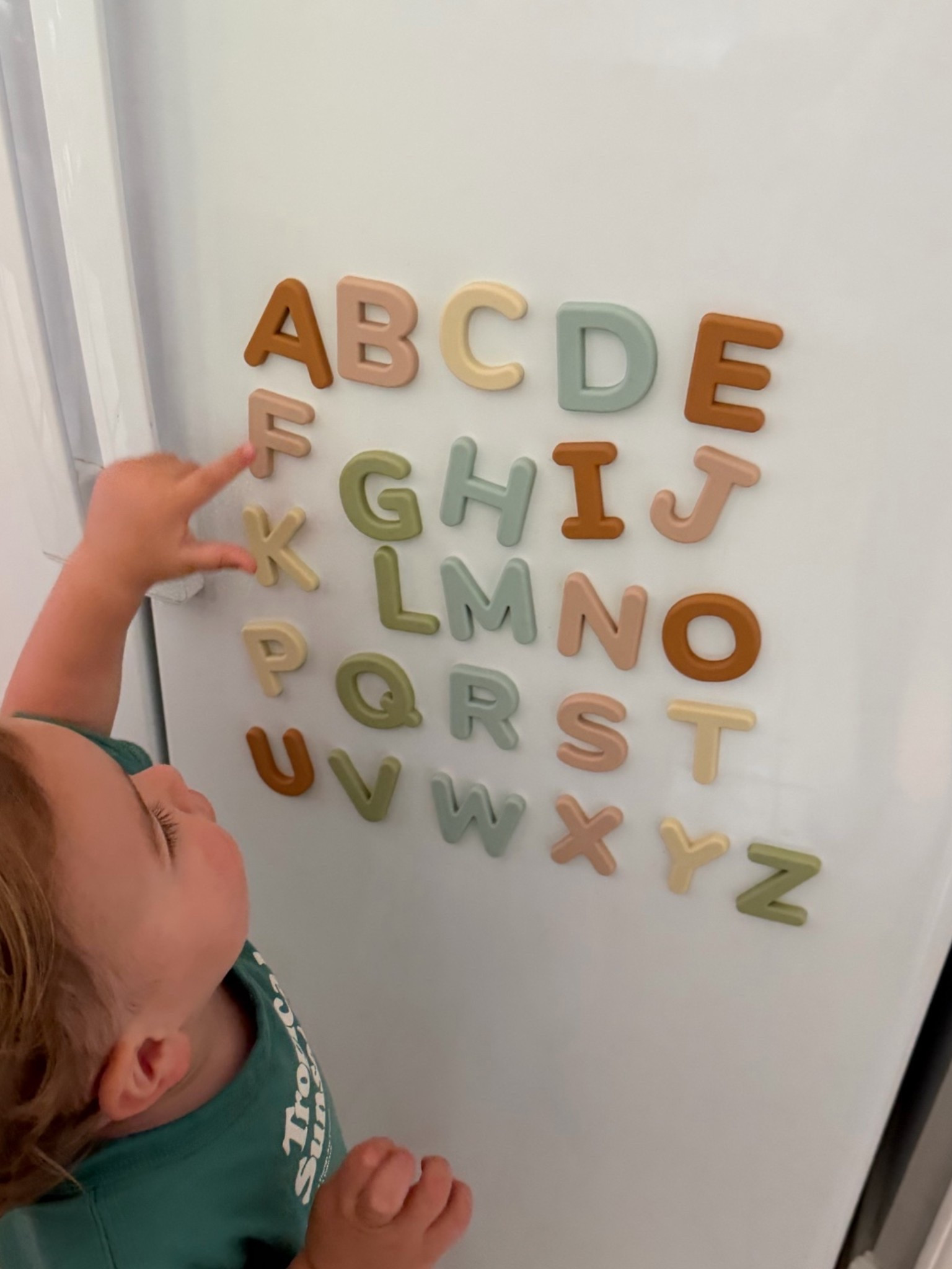 Toddler approved letter magnets 🤍🤭

#LTKBaby #LTKKids