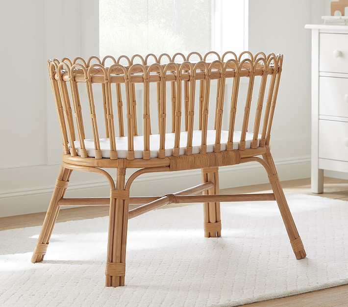Rattan Bassinet & Pad Set | Pottery Barn Kids