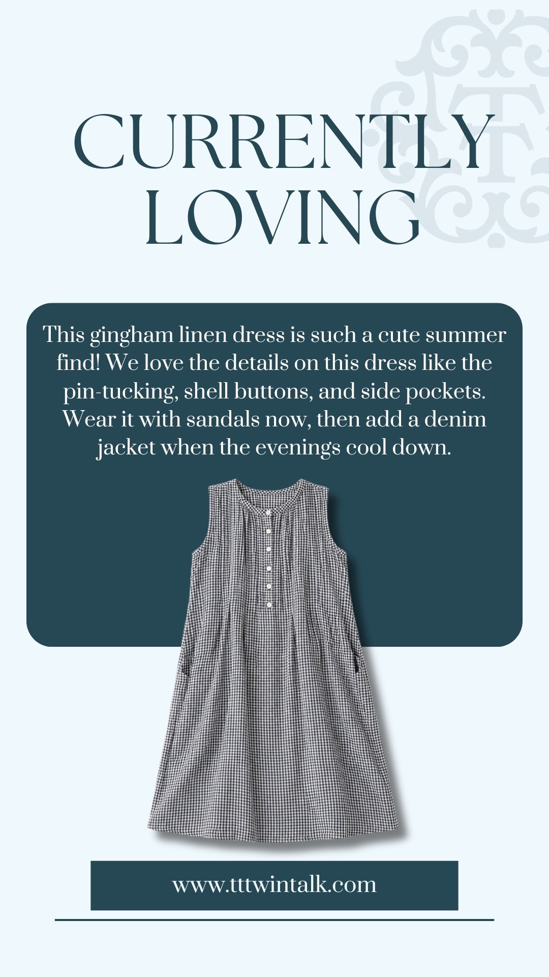 This gingham linen dress is such a cute summer find! We love the details on this dress like the pin-tucking, shell buttons, and side pockets. Wear it with sandals now, then add a denim jacket when the evenings cool down.

#LTKootd #LTKgrwm #LTKdayinmylife