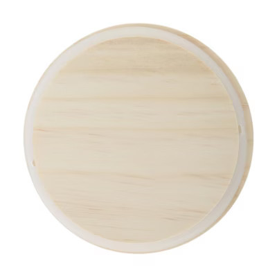 Unique Bargains Lightweight Hole-Free Cup Cover Wood Tone 10.2cm / 4.02" / Pine Wood | Target