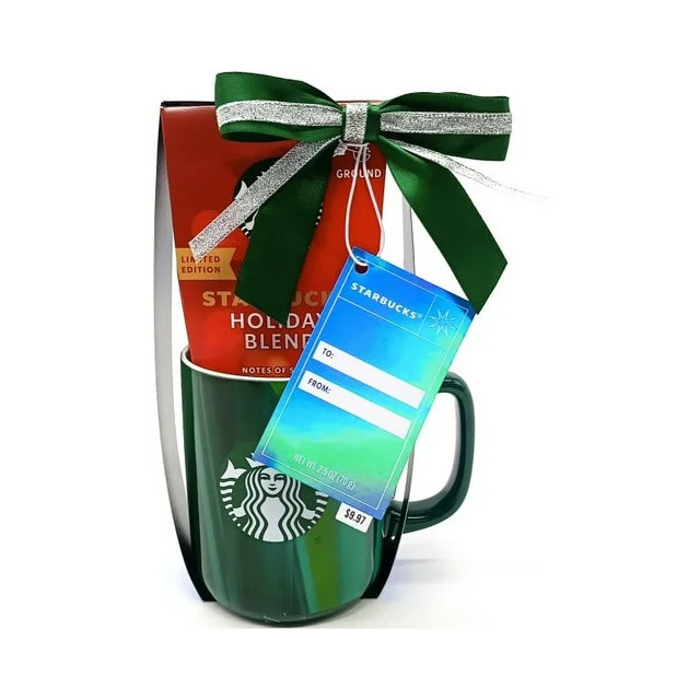 Starbucks 15oz Green Holiday Mug with Holiday Blend Coffee | Walmart (US)