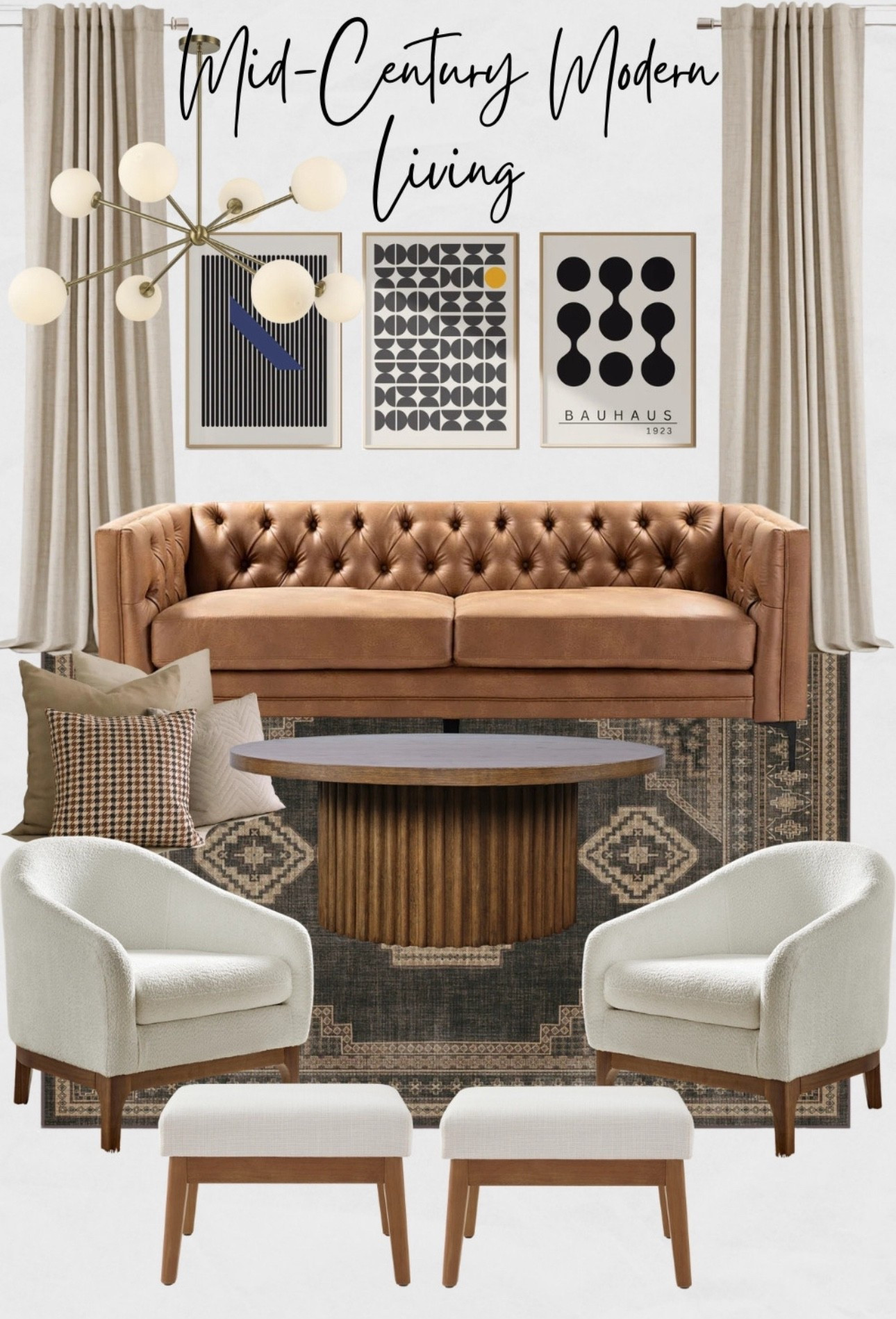 Mid-Century Modern Living Room Moodboard, Mid-Century Modern Living Room Design Ideas, Mid-Century Modern Living Room Decor, Mid-Century Modern Furniture, Mid-Century Modern Decor

#midcenturymodern #mcm #midcenturymodernlivingroom #homedecor #livingroomdesign #livingroomdecor

#LTKSaleAlert #LTKHome
