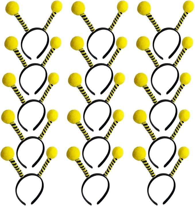 15Pcs Bee Tentacle Headbands Bee Hair Bands Hair Hoop for Family Halloween Christmas Party Suppli... | Amazon (US)