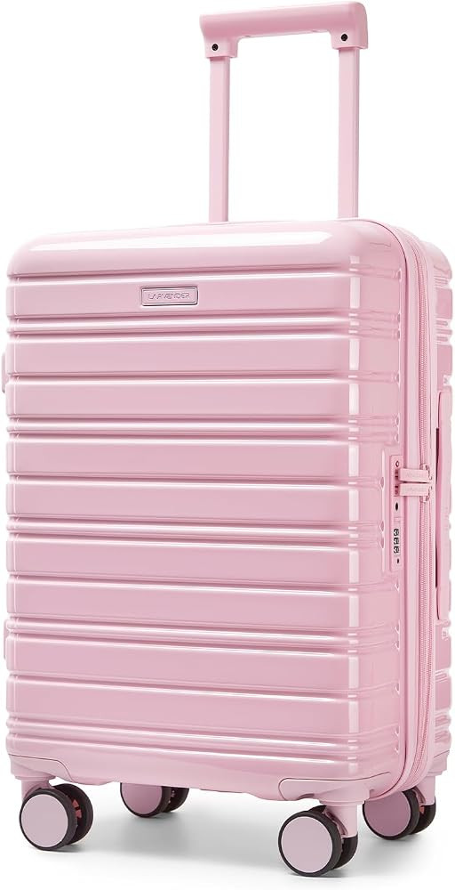 LARVENDER Carry On Luggage 22x14x9 Airline Approved, 20 Inch Expandable PC+ABS Hardside Suitcase ... | Amazon (US)